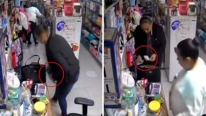 Mujer roba cartera a encargada de supermercado en Tijuana y paga con su propio dinero | Video